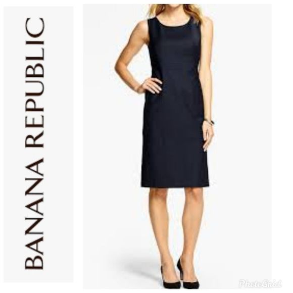 Banana Republic Navy Blue Dress sz 0 New with Tags - Picture 3 of 6